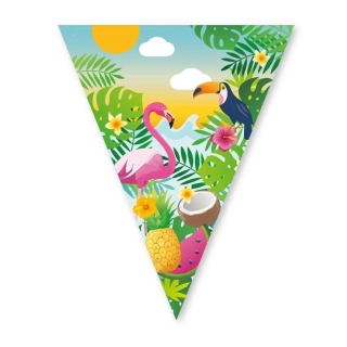 Papírová vlaječková girlanda Aloha