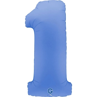 Foliová číslice modrá matná 1 - 102 cm