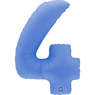 Foliová číslice modrá matná 4 - 102 cm