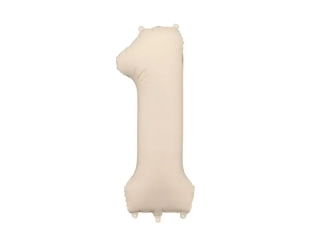 Foliová číslice světle béžová matná 1 - 86 cm
