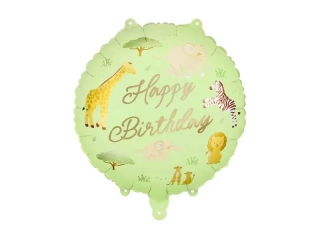 Fóliový balonek Happy Birthday Safari 45 cm