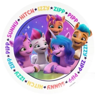Papírové talířky My Little Pony Rainbow 18 cm - 8 ks