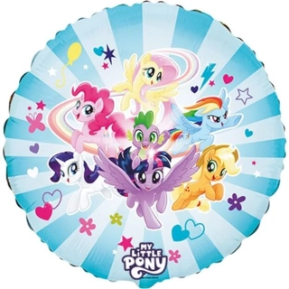Fóliový balonek kulatý My Little Pony Rainbow 46 cm