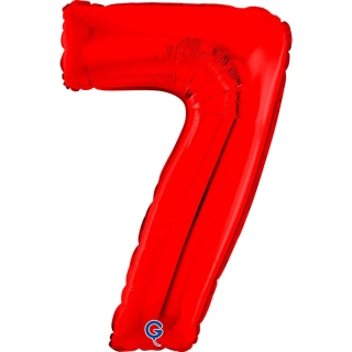 Fóliová číslice Červená 7 - 66 cm
