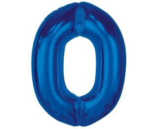 Fóliová číslice Modrá 0 - 92 cm