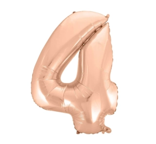 Fóliová číslice rosegold 4 - 92 cm