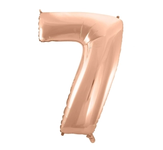 Fóliová číslice rosegold 7 - 92 cm