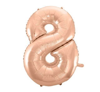 Fóliová číslice rosegold 8 - 92 cm