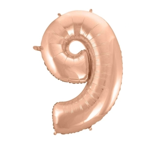 Fóliová číslice rosegold 9 - 92 cm