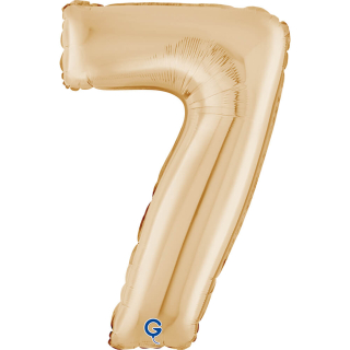 Fóliová číslice světle zlatá 7 - 66 cm