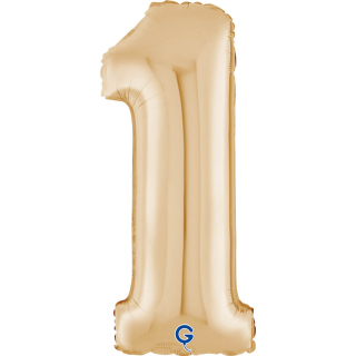 Fóliová číslice světle zlatá 1 - 66 cm