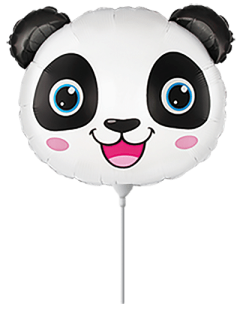 Fóliový balónek MINI Panda hlava 25 cm