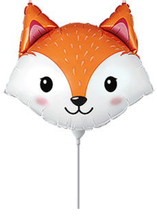 Fóliový balónek MINI Liška hlava 23 cm