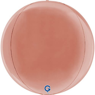 Fóliový balónek Koule rosegold 38 cm