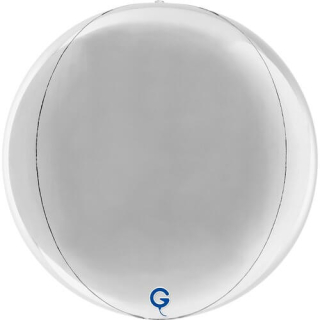 Fóliový balónek Koule stříbrná 29 cm