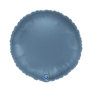 Fóliový balónek Kruh džínově modrý 46 cm