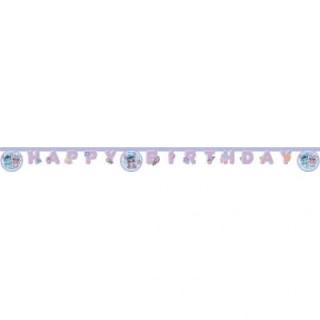 Závěsný baner Happy Birthday Stitch a Angel 2 m