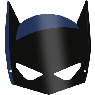 Papírové party masky Batman 6 ks