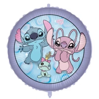 Fóliový balónek Kruh Stitch a Angel 46 cm