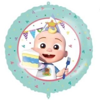 Fóliový balónek kruh Cocomelon party 46 cm