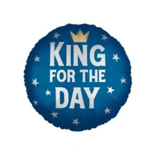 Fóliový balónek kruh King for the Day 46 cm
