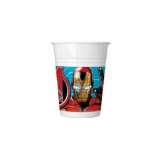 Plastové kelímky Avengers 8 ks