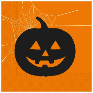 Papírové ubrousky Halloween dýně 20 ks