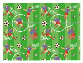 Balicí papír Fotbalisti 100 x 70 cm