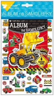 Album a samolepky Pracovní stroje 45 ks