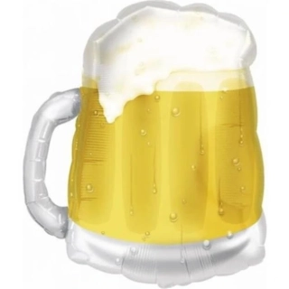 Foliový balonek průhledný Pivo 59 cm