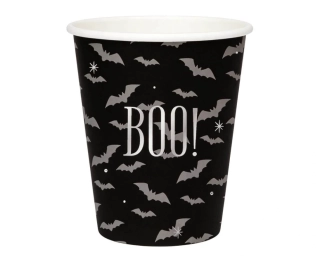 Papírové kelímky Boo Halloween 6 ks