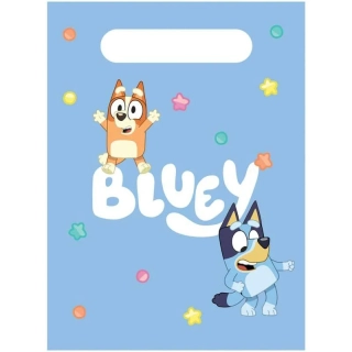 Dárkové tašky modré Bluey Hooray 8 ks
