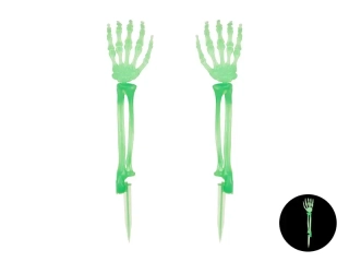 Svítící kostlivé ruce s bodcem 46 cm - 2 ks
