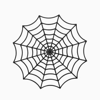 Dekorační prostírání na Halloween Pavučina 2 ks