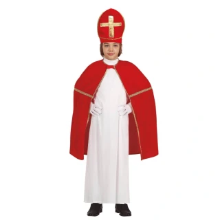 Dětský kostým Mikuláš Plášť a čepice 75 cm