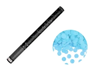 Vystřelovací konfety modré - Kluk nebo holka 60 cm