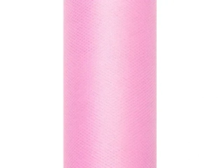 Tyl dekorační světle růžový 30 cm x 9 m