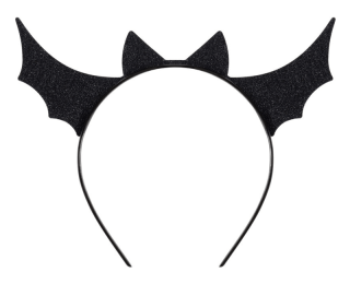 Čelenka Halloween Netopýr černá