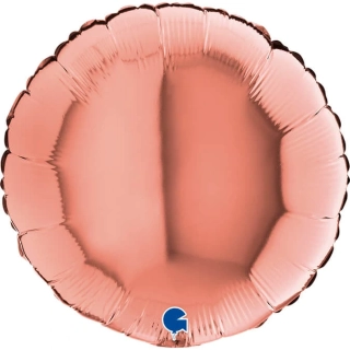 Foliový balonek kruh rosegold 46 cm
