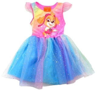 Duhové šaty Tlapková patrola - Skye