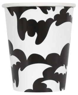 Papírové kelímky Netopýři 8 ks