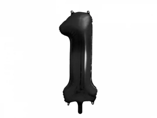 Foliová číslice - černá 1 - 86 cm
