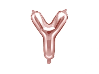 Foliové písmeno Y rose gold 35 cm