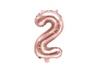 Foliová číslice - rose gold 2 - 35 cm
