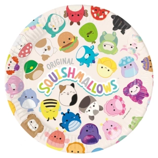 Papírové talíře Squishmallows 23 cm - 8 ks