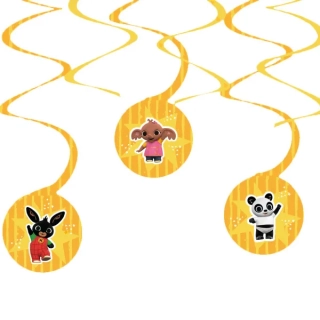 Závěsné dekorace - spirály Králíček Bing - 6 ks