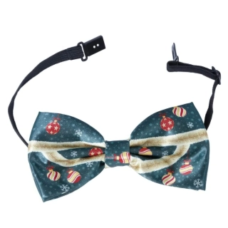 Zelený motýlek s vánočními motivy