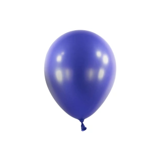 Dekorační balonky Modré metalické 13 cm - 100 ks - DM36