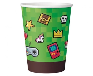 Papírové kelímky "Game On" 6 ks