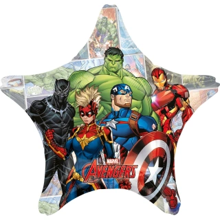 Foliový balonek Marvel Avengers - hvězda 71 cm